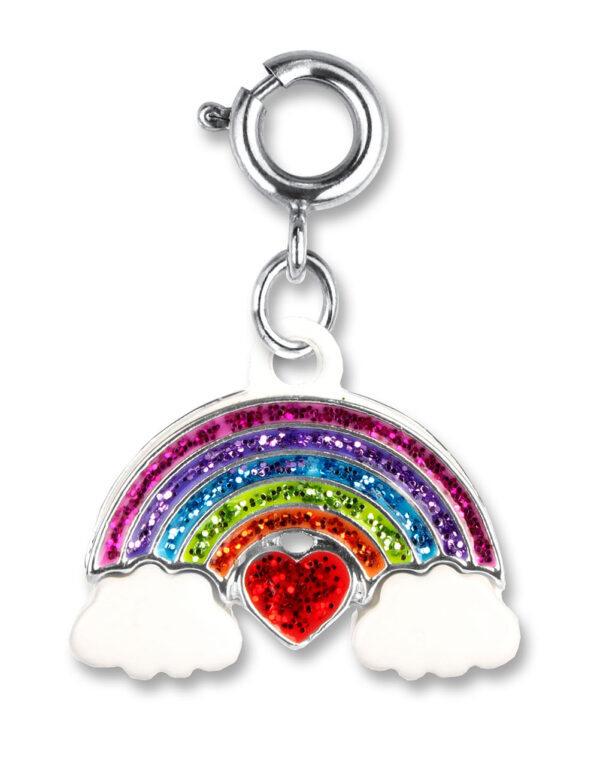 Ciondolo arcobaleno glitterato